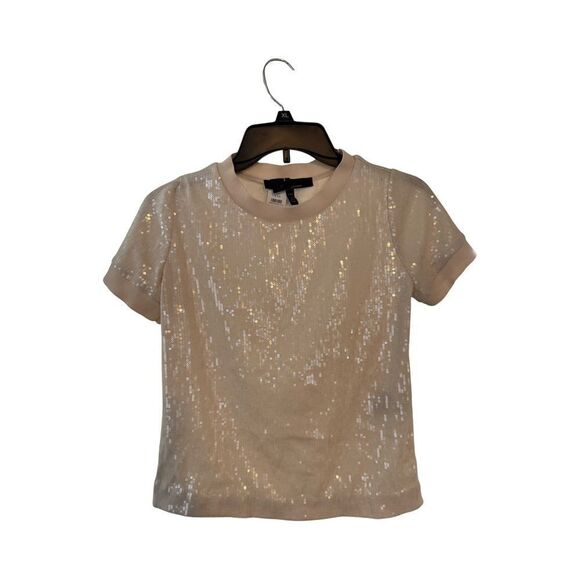 Sequin Short Sleeve Top - Picture 1 of 7